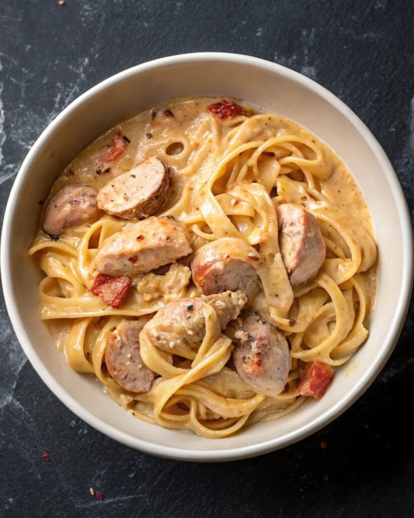 Creamy Chicken and Italian Sausage Recipes with Pasta 